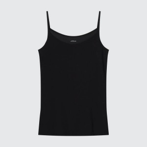 Uniqlo Airism Camisole Top Nere | UPBMOW217