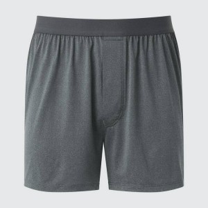 Uniqlo Airism Loose Fit Heather Boxers Biancheria Intima Grigie | OMAWHP567