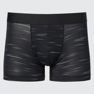 Uniqlo Airism Low Rise Boxers Biancheria Intima Nere | ULRDKJ692