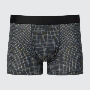 Uniqlo Airism Low Rise Printed Boxers Biancheria Intima Grigie Scuro | UFSEVH372