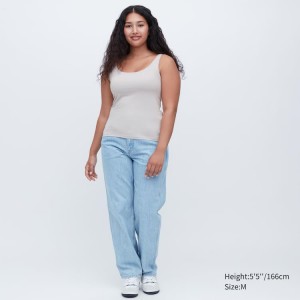 Uniqlo Airism Senza Maniche Reggiseni Grigie | ABOVMD480