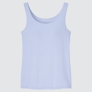 Uniqlo Airism Senza Maniche Top Blu | UITSQA478