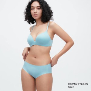 Uniqlo Airism Ultra Seamless Hiphugger Biancheria Intima Blu | JBTWNA198