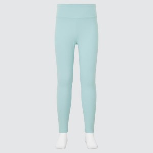 Uniqlo Airism Uv Protection Soft Leggings Ragazza Verdi | PGSBIZ407