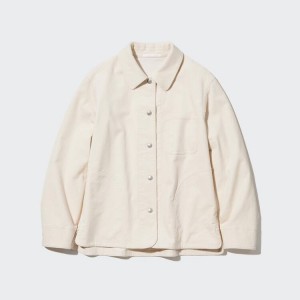 Uniqlo Corduroy Coverall Giacche Bianche | RYMSLZ356