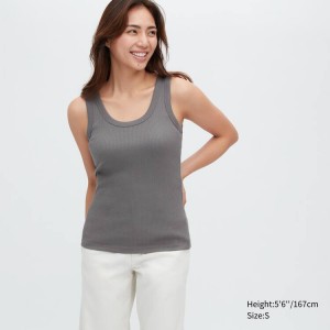 Uniqlo Costine Top Grigie | JWQVTY870