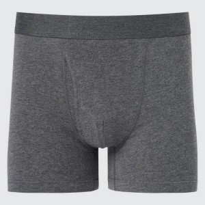 Uniqlo Cotone Boxer Biancheria Intima Grigie | DHSMPC483