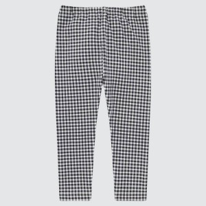 Uniqlo Cotone Checked (2021 Season) Leggings Neonato Nere | FDQRXL293