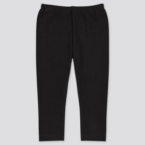 Uniqlo Cotone Costine (2021 Season) Leggings Neonato Nere | PHUNIL810