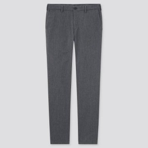 Uniqlo Cotone Stretch Slim Fit Chinos (2021 Season) Pantaloni Grigie | IPBMLA951