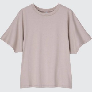 Uniqlo Dolman Sleeve Magliette Grigie | PNHJUC864