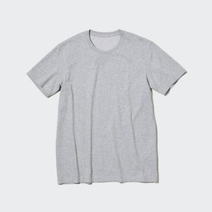 Uniqlo Dry Colour Crew Neck (2020 Season) Magliette Grigie | JQZRAC794