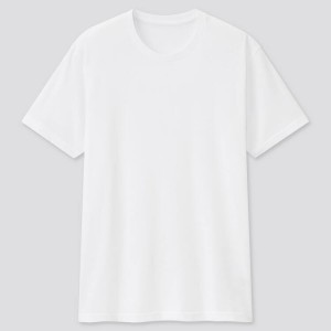 Uniqlo Dry Crew Neck (2021 Season) Magliette Bianche | DPFMQN916