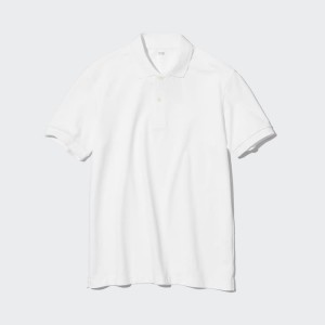 Uniqlo Dry Piqué Magliette Polo Bianche | KYLGTC108