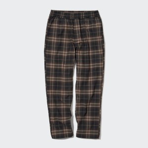 Uniqlo Flannel Ankle Length Pantaloni Marroni | YQZLUG609