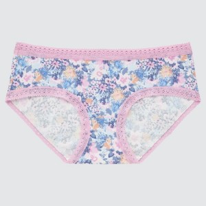 Uniqlo Floral Hiphugger Biancheria Intima Rosa | OWRHBD608