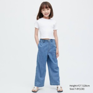 Uniqlo Girlsgy Pantaloni Ragazza Blu | BRTLON715