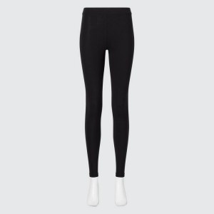 Uniqlo Heattech Extra Warm Cotone Thermal Leggings Nere | YCEPFH136