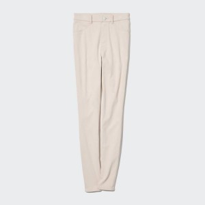 Uniqlo Heattech Ultra Stretch Thermal (Long) Leggings Beige | FVHIDM903