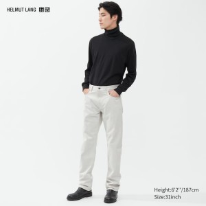 Uniqlo Helmut Lang Classiche Cut Jeans Bianche | SRGPYJ702