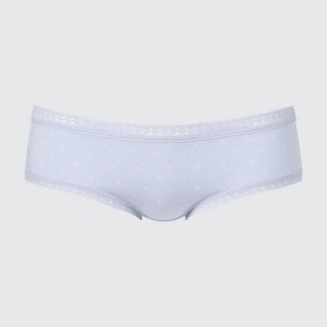 Uniqlo Hiphugger (Mini Flower) Biancheria Intima Blu Chiaro | MQHKDX520