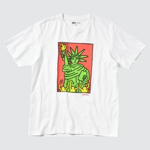 Uniqlo Keith Haring Ut Grafica Magliette Bianche | KRDYCL024