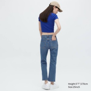 Uniqlo Kick Flared Jeans Blu | RDFHPK530