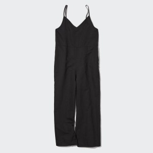 Uniqlo Linen Blend Camisole Jumpsuit Nere | ATJPFO749