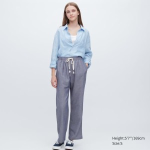 Uniqlo Linen Blend Easy Loungewear Grigie | FVNOHM034