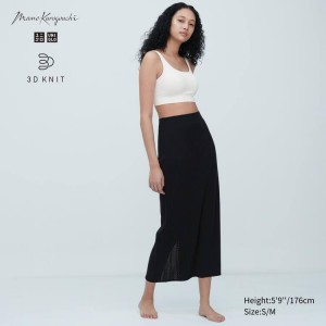 Uniqlo Mame Kurogouchi 3d Knit Seamless Gonne Nere | DFISZH824