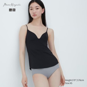 Uniqlo Mame Kurogouchi Airism Plunge Camisole Reggiseni Nere | VAUFEW706