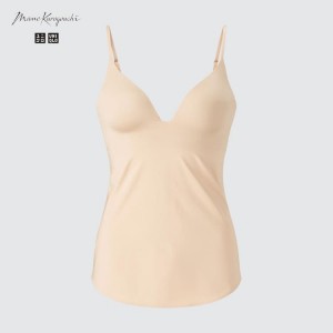 Uniqlo Mame Kurogouchi Airism Plunge Camisole Reggiseni Beige | NBSJWI051