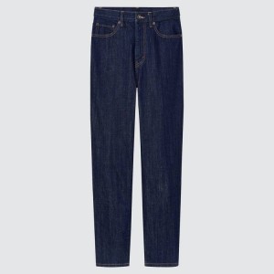 Uniqlo Peg High Rise Ankle Length (Long) (2021 Season) Jeans Blu Marino | FDTBXZ596