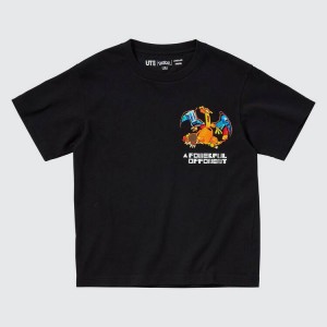 Uniqlo Pokémon Meets Artist Ut Grafica Magliette Ragazza Nere | RLQUWT058