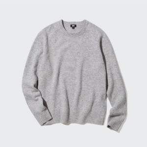 Uniqlo Premium Lambswool Crew Neck (2021 Season) Jumpers Grigie | JZGCNI518