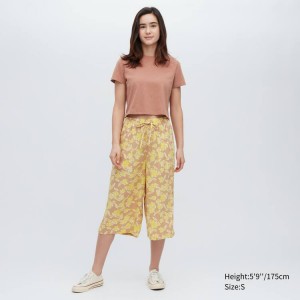 Uniqlo Relaco 3/4 Loungewear Gialle | SIQLHJ278