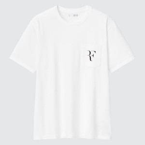 Uniqlo Roger Federer Rf Grafica Magliette Bianche | IBSUWT203