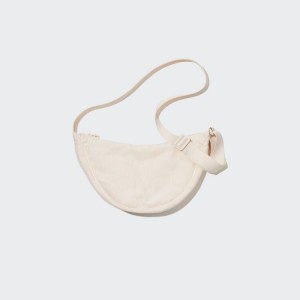 Uniqlo Round Mini Shoulder (Corduroy) Borse Bianche | UDLEBR370