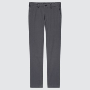 Uniqlo Slim Fit Chinos Pantaloni Grigie | EAKZTC780