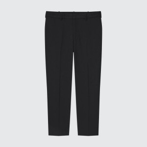 Uniqlo Smart Comfort Ankle Length Pantaloni Nere | SOJXPQ951