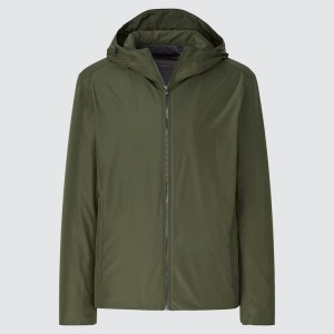 Uniqlo Smooth Jersey Foderati Parka Verdi Scuro | MZSGXF213