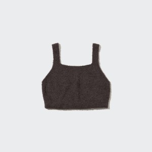 Uniqlo Soft Fluffy Relaxed Fitlette Reggiseni Marroni Scuro | VWOLDP295