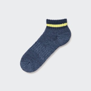 Uniqlo Soft Pile Corta Calzini Blu | UNSLDI621