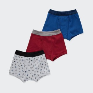 Uniqlo Sports Boxer (Three Pairs) Biancheria Intima Ragazza Grigie Rosse Blu | XNODJA674