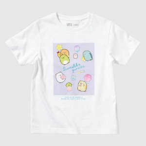 Uniqlo Sumikkogurashi Ut Grafica Magliette Ragazza Bianche | SRZMFC730