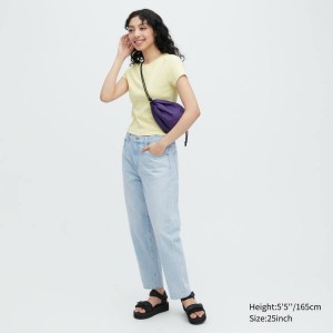 Uniqlo Tapered Boyfriend Jeans Blu | YHDIKZ735