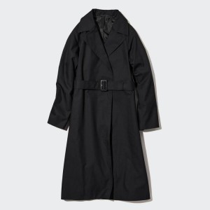 Uniqlo Trench Cappotti Nere | DCKTJO359