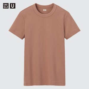 Uniqlo U Crew Neck Magliette Rosa | JMWBYK157