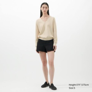 Uniqlo U V Neck Maglieria Beige | NALPMB267