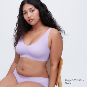 Uniqlo Ultra Relax Wireless Reggiseni Viola | LQIHNK405